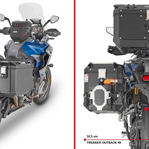 GIVI PLO6423CAM TRIUMPH TIGER 1200 GT EXPLORER-TIGER 1200 RALLY EXPLORER (22-25) YAN ÇANTA TAŞIYICI