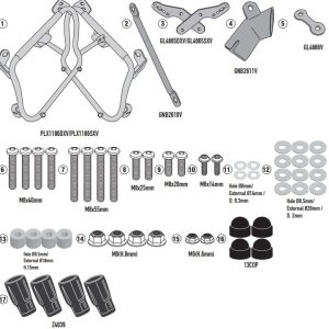 GIVI PLX1186 HONDA FORZA 750 (21-25) YAN ÇANTA TAŞIYICI