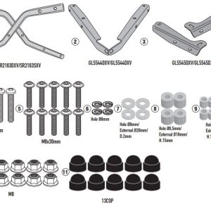 GIVI SR2163 YAMAHA MT-10 (22-25) ARKA ÇANTA TAŞIYICI
