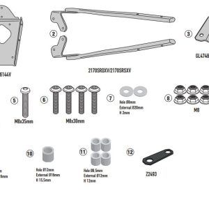 GIVI SR2170 YAMAHA N-MAX 125 (25) ARKA ÇANTA TAŞIYICI