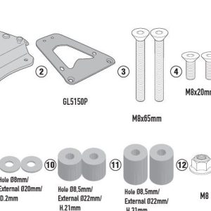 GIVI SRA6422 TRIUMPH TIGER 1200 GT-GT Pro - GT EXP. (22-25) - RALLY EXP. (22-25) ARKA ÇANTA TAŞIYICI