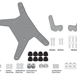 GIVI D7711KIT KTM390ADV.(20-24)-790ADV.(19-20)-790ADV. R (19-20)-890 ADV.(21-24) RÜZGAR SİPERLİK BAĞ