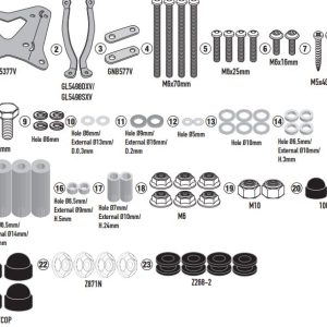 KAPPA A9541AK SILENCE S01 (21-25) RÜZGAR SİPERLİK BAĞLANTISI