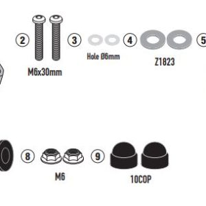KAPPA D1190KITK HONDA PCX 125 (21-24) RÜZGAR SİPERLİK BAĞLANTISI