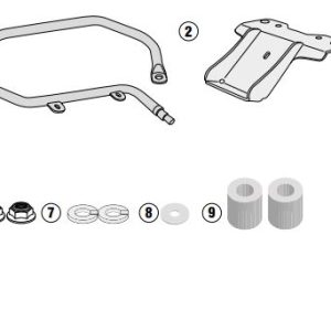 KAPPA KR6109 KYMCO LIKE 50-125-150 (17-25) ARKA ÇANTA TAŞIYICI