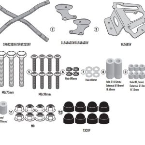 KAPPA KR6122 KYMCO AK 550 PREMIUM (23-25) ARKA ÇANTA TAŞIYICI