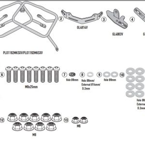 KAPPA KLO1192MK HONDA NC 750 X (21-25) YAN ÇANTA TAŞIYICI