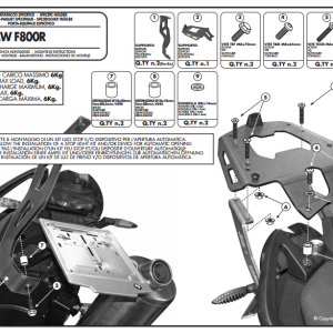 KAPPA KR691 BMW F 800 R (09-14) ARKA ÇANTA TAŞIYICI