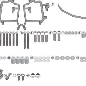 KAPPA KL3112 SUZUKI DL 650 V-STROM (17-25) YAN ÇANTA TAŞIYICI