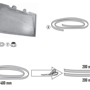 GIVI PR1146 HONDA NC 750X-S (16-20) - NC 750X (21-25) RADYATÖR KORUMA DEMİRİ