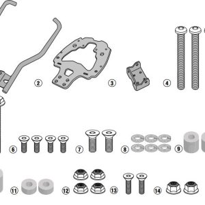 GIVI SR5125 BMW G310R (17-25) ARKA ÇANTA TAŞIYICI