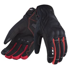 LS2 JET 2 WATERPROOF KADIN ELDİVEN SİYAH-KIRMIZI