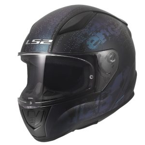 LS2 RAPID 2 POWER MAT SİYAH-MAVİ KASK