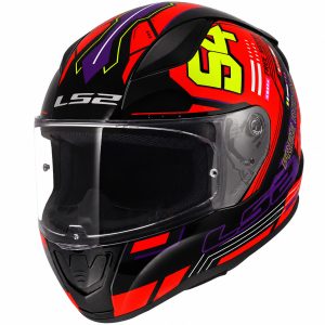 LS2 RAPID 2 RUSH KIRMIZI-SARI-SİYAH KASK